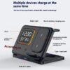 15W Wireless Chargers Stand 5 In1 LED Digital Alarm Clock Fast Charging 15W Wireless Chargers Stand 5 In1 LED Digital Alarm Clock Fast Charging