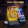 15W Wireless Chargers Stand 5 In1 LED Digital Alarm Clock Fast Charging 15W Wireless Chargers Stand 5 In1 LED Digital Alarm Clock Fast Charging