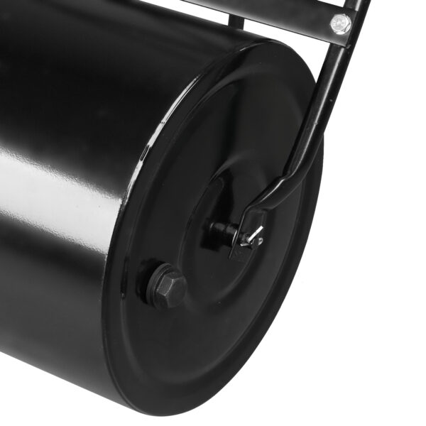 19 Inch Black Iron Lawn Roller Cylindrical 19 Inch Black Iron Lawn Roller Cylindrical