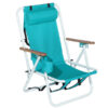 1pc 23x21.7x31.5in Mint Green Beach Chair