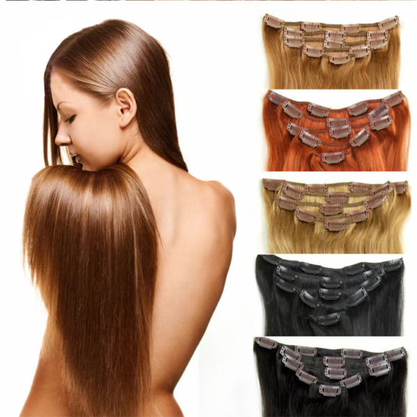 2 Hair Extension Tape Human Virgin Remy Straight 20 Pieces of 50g Pack