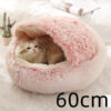 2 in 1 Dog and Cat Bed Pet Winter Round Plush Warm House Soft Long Pets 2 in 1 Dog and Cat Bed Pet Winter Round Plush Warm House Soft Long Pets