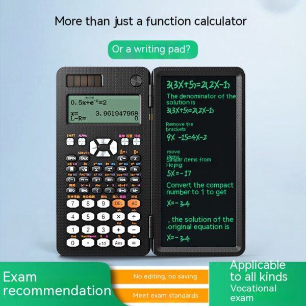 2 in 1 Foldable Scientific Calculators Handwriting Tablet Learning 2 in 1 Foldable Scientific Calculators Handwriting Tablet Learning