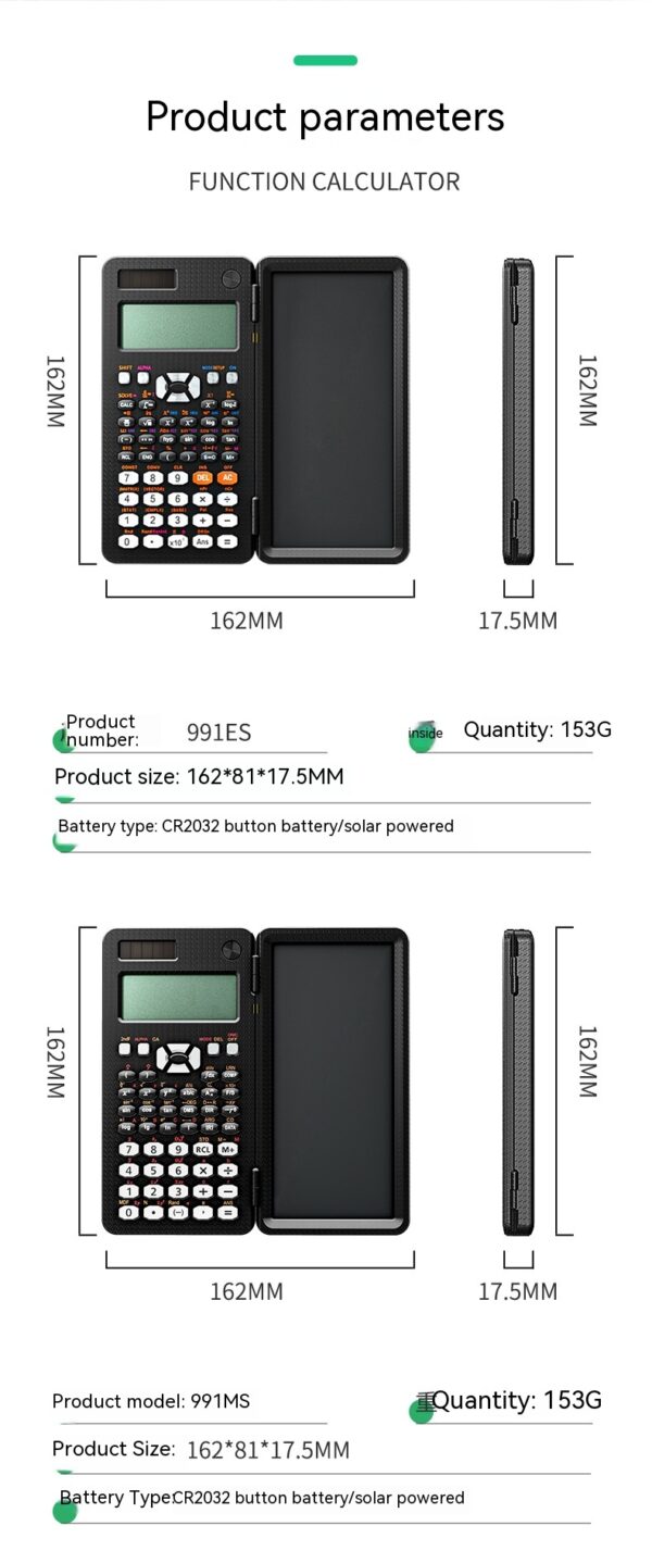 2 in 1 Foldable Scientific Calculators Handwriting Tablet Learning 2 in 1 Foldable Scientific Calculators Handwriting Tablet Learning