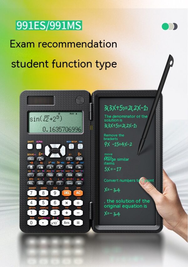 2 in 1 Foldable Scientific Calculators Handwriting Tablet Learning 2 in 1 Foldable Scientific Calculators Handwriting Tablet Learning