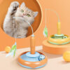 2 in 1 Pet Cat Toy with Feather for Self-play Turntable Pets Supplies 2 in 1 Pet Cat Toy with Feather for Self-play Turntable Pets Supplies