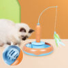 2 in 1 Pet Cat Toy with Feather for Self-play Turntable Pets Supplies 2 in 1 Pet Cat Toy with Feather for Self-play Turntable Pets Supplies