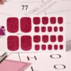 22 Nail Art Stickers Solid Color Green Onion Powder Foot 22 Nail Art Stickers Solid Color Green Onion Powder Foot