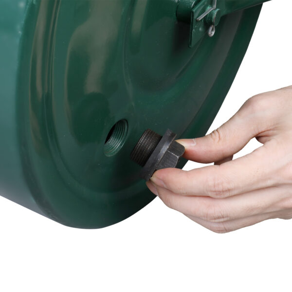 24 Inch Green Iron Lawn Roller Cylindrical Garden 24 Inch Green Iron Lawn Roller Cylindrical Garden
