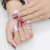 24 Pieces of Matte Metallic Nude Nails 24 Pieces of Matte Metallic Nude Nails