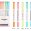 25 Colors Double Head Highlighter Pen Mildliner Fluorescent