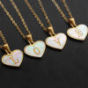 26 Letter Heart-shaped Necklace White Shell Love Clavicle Chain Fashion