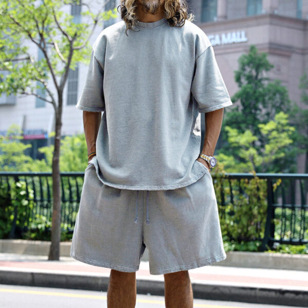 2pcs Loose Sports Suits Summer Round Neck Short-sleeved T-shirt 2pcs Loose Sports Suits Summer Round Neck Short-sleeved T-shirt