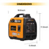 3.5KW Ultra Quiet Compact Portable Suitcase Inverter Generator