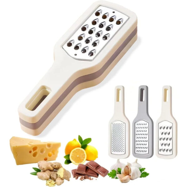 3 in 1 Cheese Grater Portable Handheld Stainless Steel Vegetable 3 in 1 Cheese Grater Portable Handheld Stainless Steel Vegetable