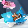 360 Rotating Electric Plane Airplane Toys for Kids Bump and Go Action