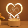 3D Lamp Acrylic USB LED Night Lights Neon Sign Xmas Home Decorations