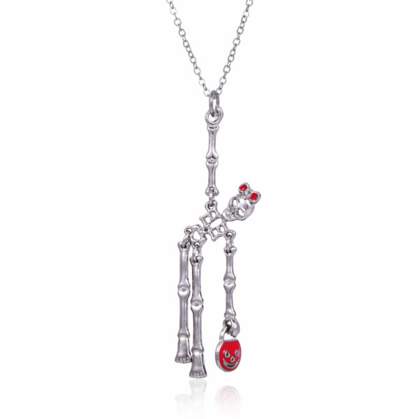 3pcs Halloween Skeleton Earrings and Necklace Set Creative Retro
