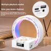 4 in 1 Wireless Bluetooth-compatible Speaker Charging Pad Bedside Lamp 4 in 1 Wireless Bluetooth-compatible Speaker Charging Pad Bedside Lamp