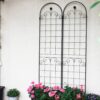 4 Pack Metal Garden Trellis for Climbing Plants Outdoor Netting 4 Pack Metal Garden Trellis for Climbing Plants Outdoor Netting