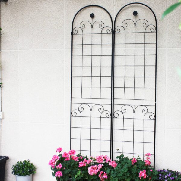 4 Pack Metal Garden Trellis for Climbing Plants Outdoor Netting 4 Pack Metal Garden Trellis for Climbing Plants Outdoor Netting