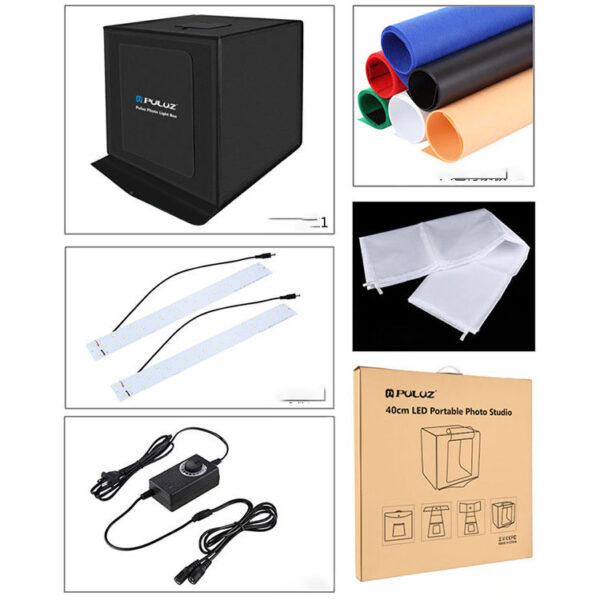 40CM Folding Studio LED Highlighting Dimming Photo Soft Light Box 40CM Folding Studio LED Highlighting Dimming Photo Soft Light Box