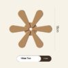 4pcs Silicone Mat Dishes Insulation Pad Tree Shape Trivet Set Coaster