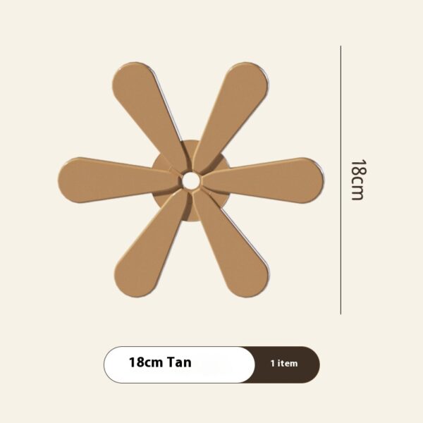 4pcs Silicone Mat Dishes Insulation Pad Tree Shape Trivet Set Coaster
