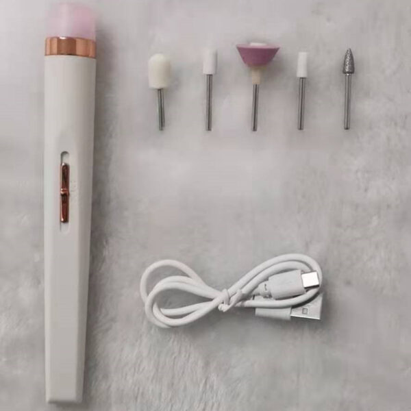 5in1 Manicure Machine Set Electric Nail Drill Polisher Cordless USB