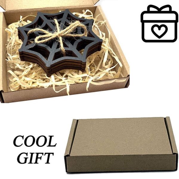 6PCs Base Spider Web Coaster Heat Proof Mat 6PCs Base Spider Web Coaster Heat Proof Mat