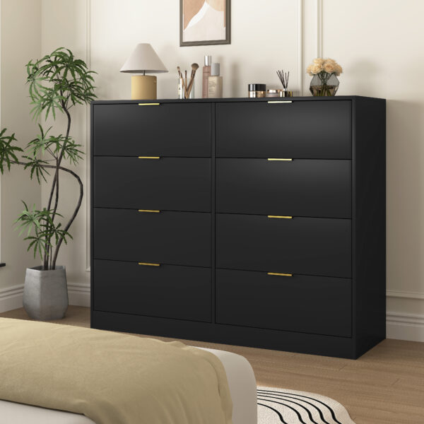8 Drawers Dresser for Bedroom Wood Modern Drawer Chest 8 of Tall Closet