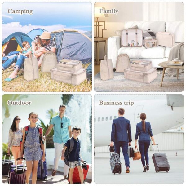 8-piece Set Luggage Divider Bag Travel Storage Clothes Underwear Shoes