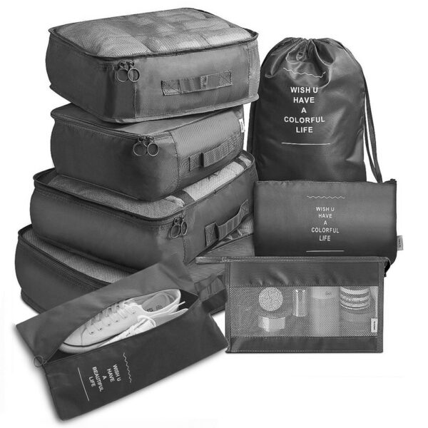 8-piece Set Luggage Divider Bag Travel Storage Clothes Underwear Shoes 8-piece Set Luggage Divider Bag Travel Storage Clothes Underwear Shoes