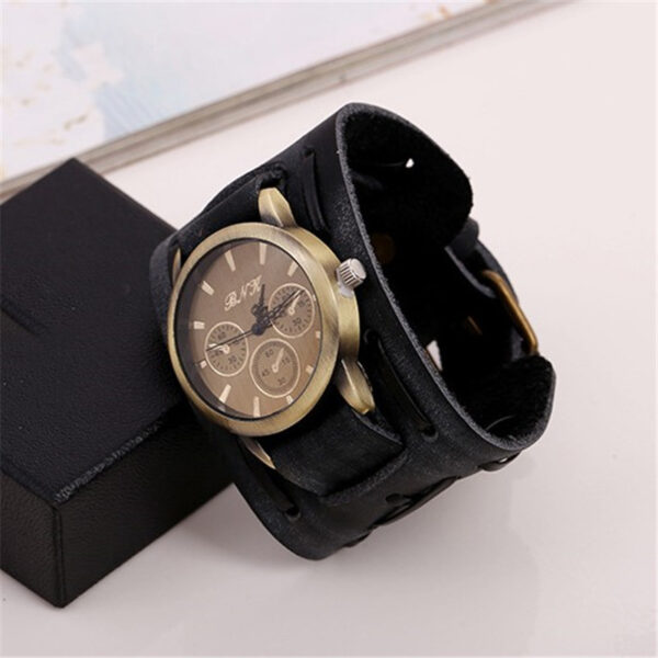 Accessories Watches Retro Cowhide Punk Men's Wrist Accessories Watches Retro Cowhide Punk Men's Wrist