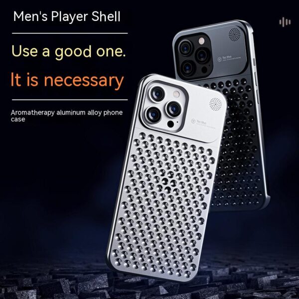Aluminum Alloy Phone Case for 14 13 Pro Max Plus Hollow Heat Aluminum Alloy Phone Case for 14 13 Pro Max Plus Hollow Heat
