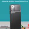 Aluminum Alloy Tpu Mobile Phone Microscope Lens 400X HD Magnification
