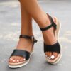Ankle Buckle Wedges Sandals for Women Summer Platform Shoes Ankle Buckle Wedges Sandals for Women Summer Platform Shoes
