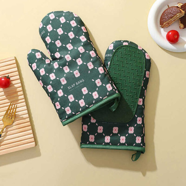 Anti-scalding Microwave Cotton Non-slip Insulation Gloves Oven Mitts