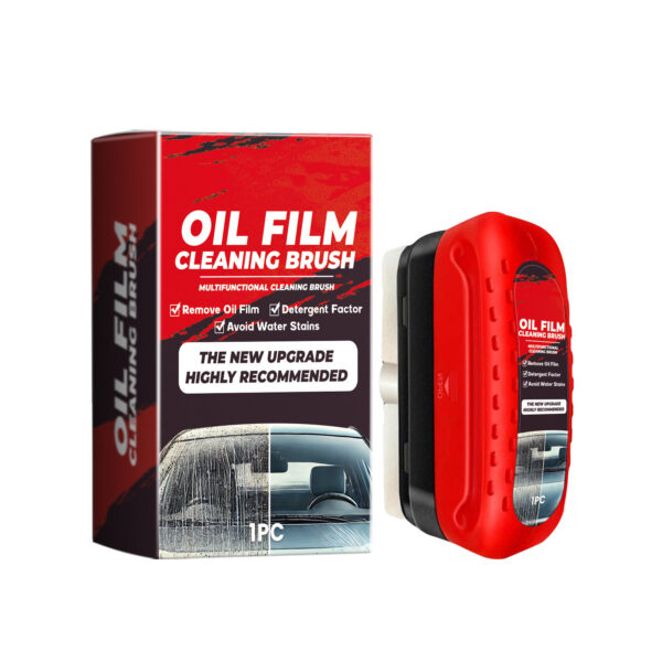 Automotive Oil Film Cleaning Brush Windshield Cleaner Tool All in One