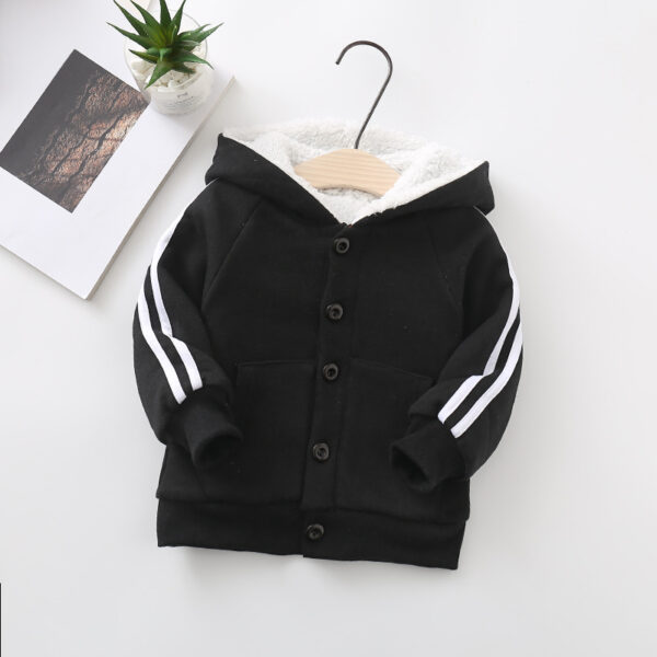 Autumn and Winter Children's Cardigan Jacket Lamb Velvet Sweater