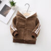 Autumn and Winter Children's Cardigan Jacket Lamb Velvet Sweater