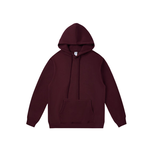 Autumn and Winter Fleece-lined Thick Hooded Solid Color Sweatpants