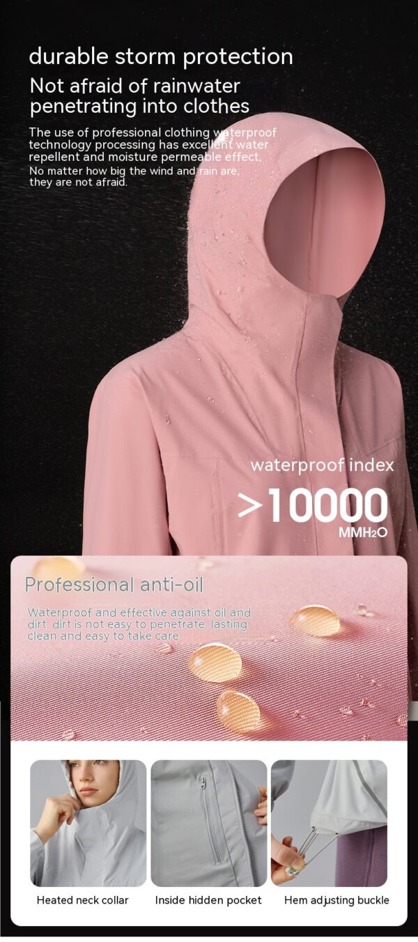 Autumn Winter Wool Lined Warm Soft Shell Jacket Windproof Safety