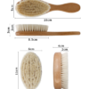 Baby Shampoo Brush Solid Wood Wool Brush