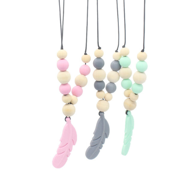 Baby Soothing Teether Protects Safety Baby Teether Necklace Baby Soothing Teether Protects Safety Baby Teether Necklace