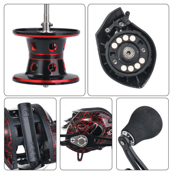 Baitcasting Fishing Reel Bait Casting Wheel with Magnetic Brake Carp