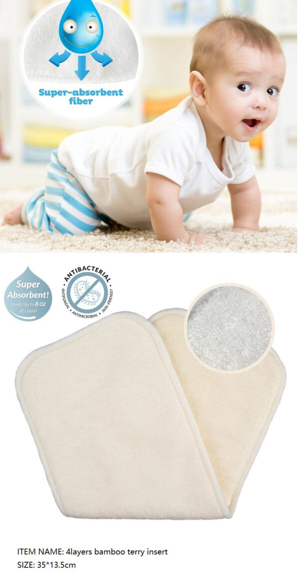 Bamboo Fiber Changing Mat Baby Diaper Diaper Insert Pad Bamboo Fiber Changing Mat Baby Diaper Diaper Insert Pad