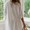Beach Bikini Blouse Loose Button Vacation Skirt Beach Bikini Blouse Loose Button Vacation Skirt
