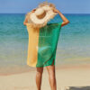 Beach Hollow Out Tops Cover-up Knit Bikini Over-blouse