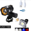 Bicycle USB Light Highlight Warning Mountain Bike Headlights Charging